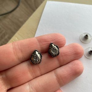 Kendra Scott Tessa Gunmetal Stud Earrings